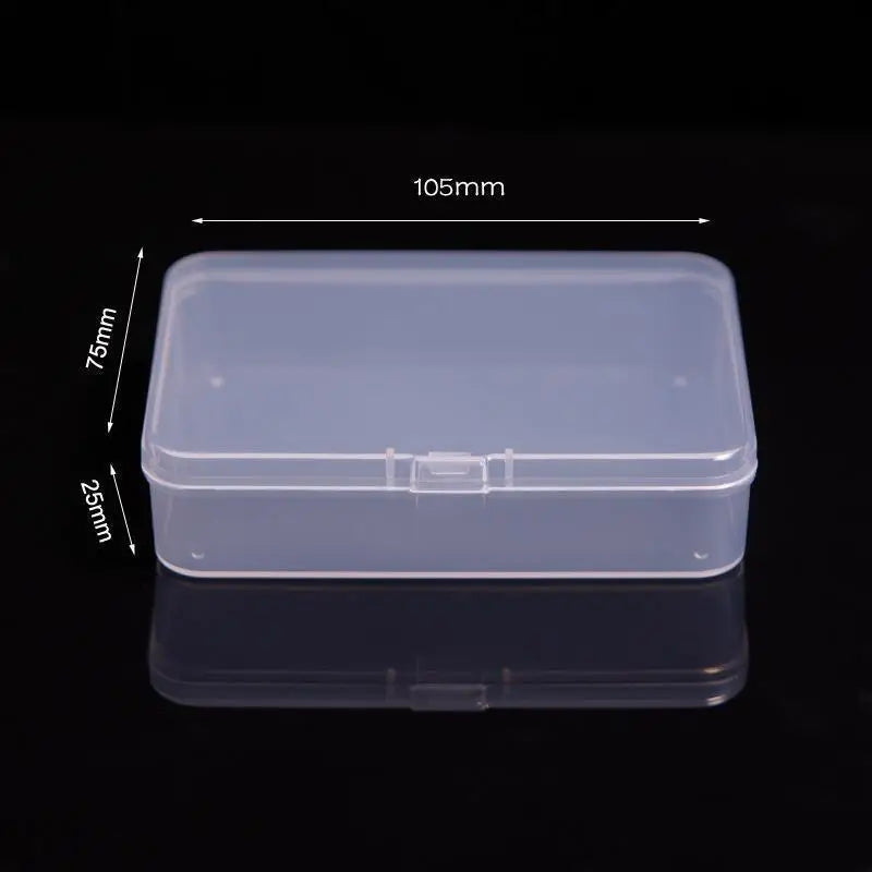 Mini Plastic Box Rectangular Box Translucent Box Packing Box Storage Box Dustproof Solid Strong Jewelry Storage Case Containe