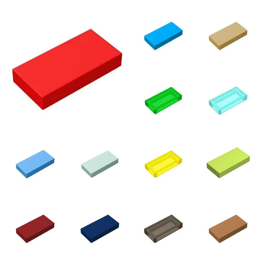 50pcs 3069 30070 Smooth Thin 1x2 Thin Figure Buildings Blocks Toys For Children Compatible Educational Creative Size Gift DIY