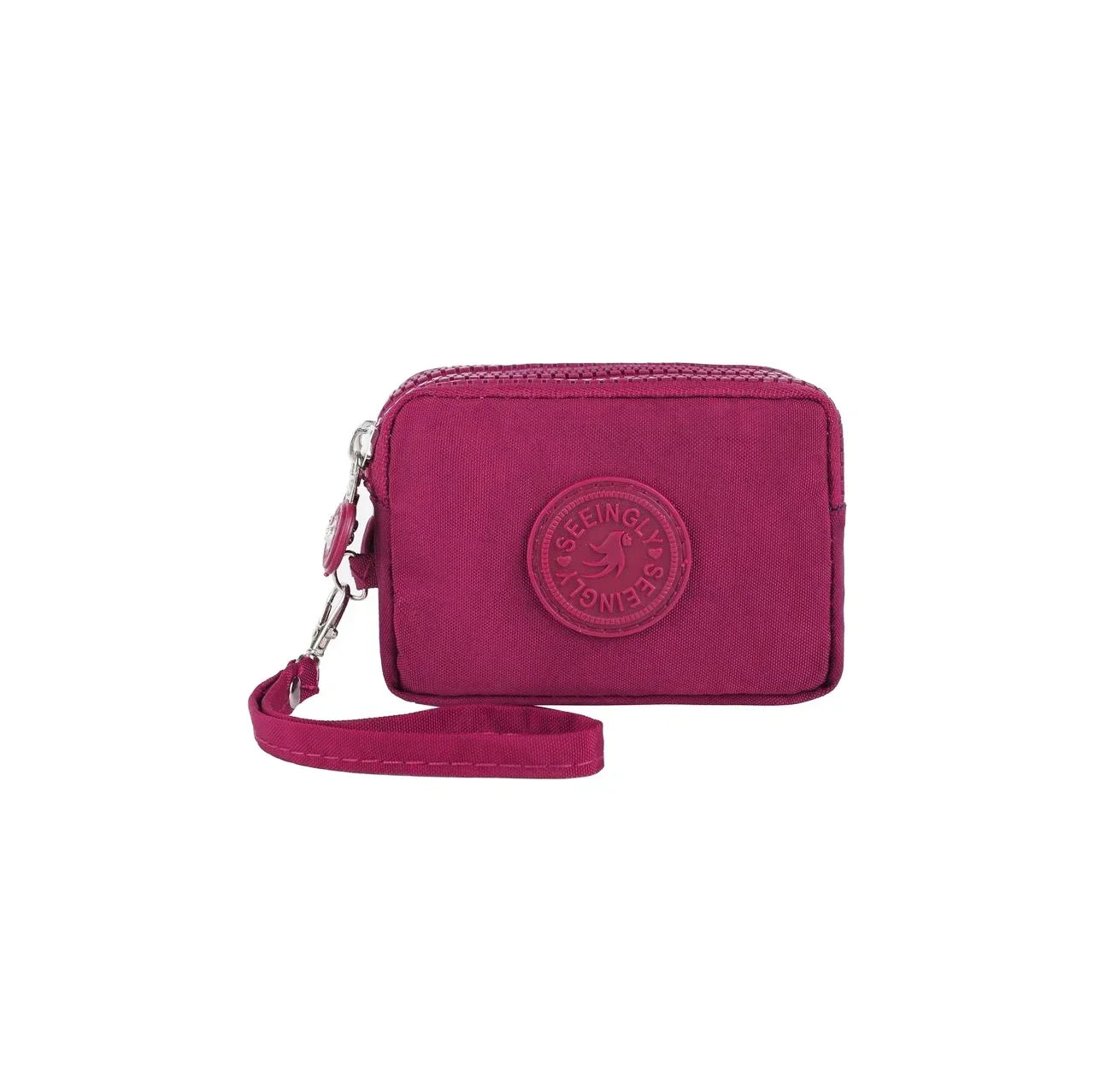 Mini Nylon Coin Purse Key Bag Women Wallets Zipper Waterproof Portable Three Layer Card Holder Female Girl Handbag Headphone 