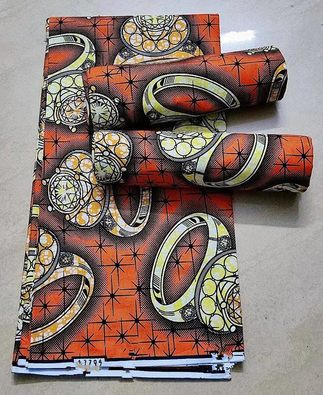 African Ankara prints batik patchwork fabric real wax African sewing material 100% cotton tissu for dress crafts - as picture