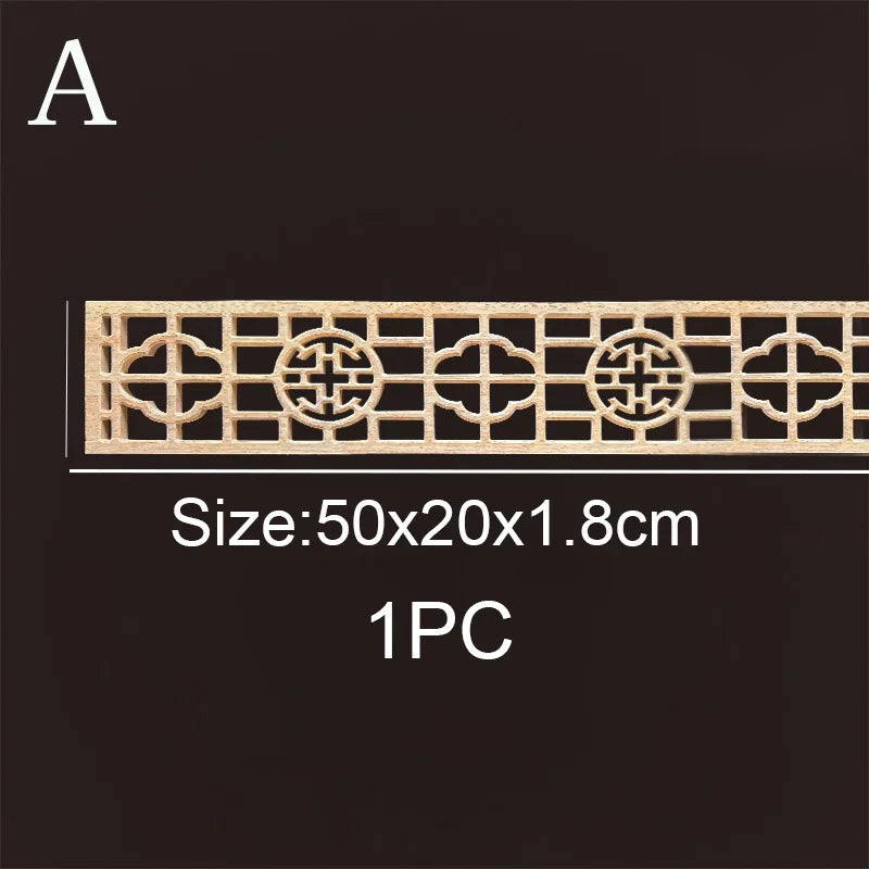 Decorative Wood Molding Wood Carved Corner Onlay Applique Frame Cabinet Home Decor Figurines Wall Art Furniture Accessories -