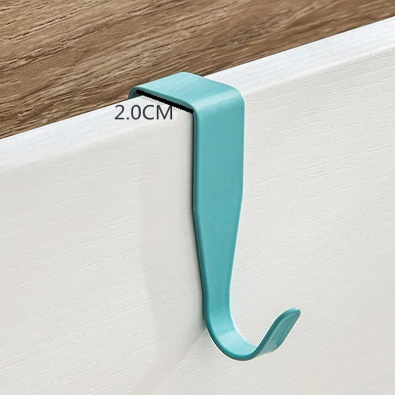4PCS Cabinet Door Hook Colorful Kitchen Door Rear Hanger Drawer Office Table Key Bag Storage Hook For Home Bathroom Accessori