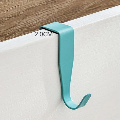 4PCS Cabinet Door Hook Colorful Kitchen Door Rear Hanger Drawer Office Table Key Bag Storage Hook For Home Bathroom Accessori