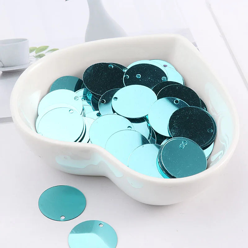 10g/Pack Round Sequin 6mm 8mm 10mm 15mm 20mm 30mm Sewing Sequins For Craft, Jewelry Accessories, Wedding Dress Craft 28 Color