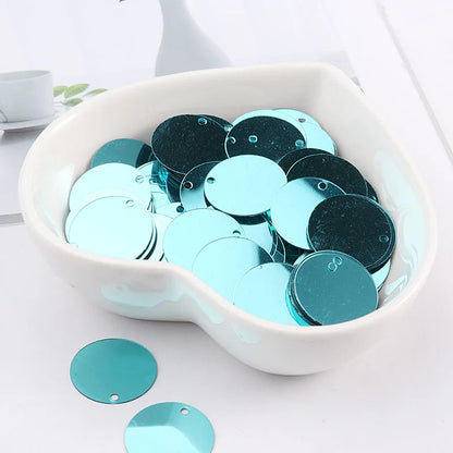 10g/Pack Round Sequin 6mm 8mm 10mm 15mm 20mm 30mm Sewing Sequins For Craft, Jewelry Accessories, Wedding Dress Craft 28 Color
