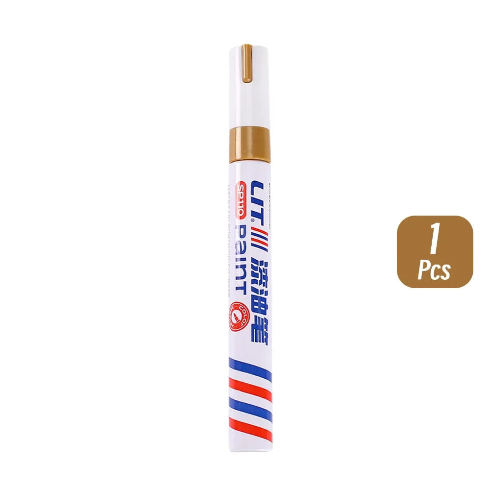 3mm 10p Colorful 8 Colors Permanent Paint Marker Waterproof White Markers tire tread rubber fabric Paint metal Paint Marker P