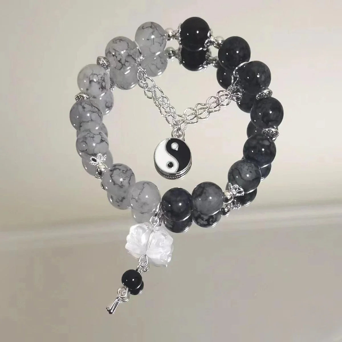 New Simple Beads Crystal Bracelet For Women Girls Korean ins Flower Fox Feather Tassel Bracelets Best Friend Jewelry Gifts 20