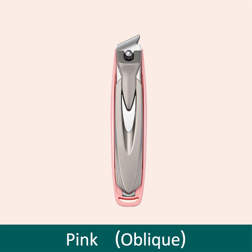 Colorful Nail Clippers Anti-Splash Nail Cutter Detachable Design Fingernail Clippers Stainless Steel Manicure Nail Tool - Pin