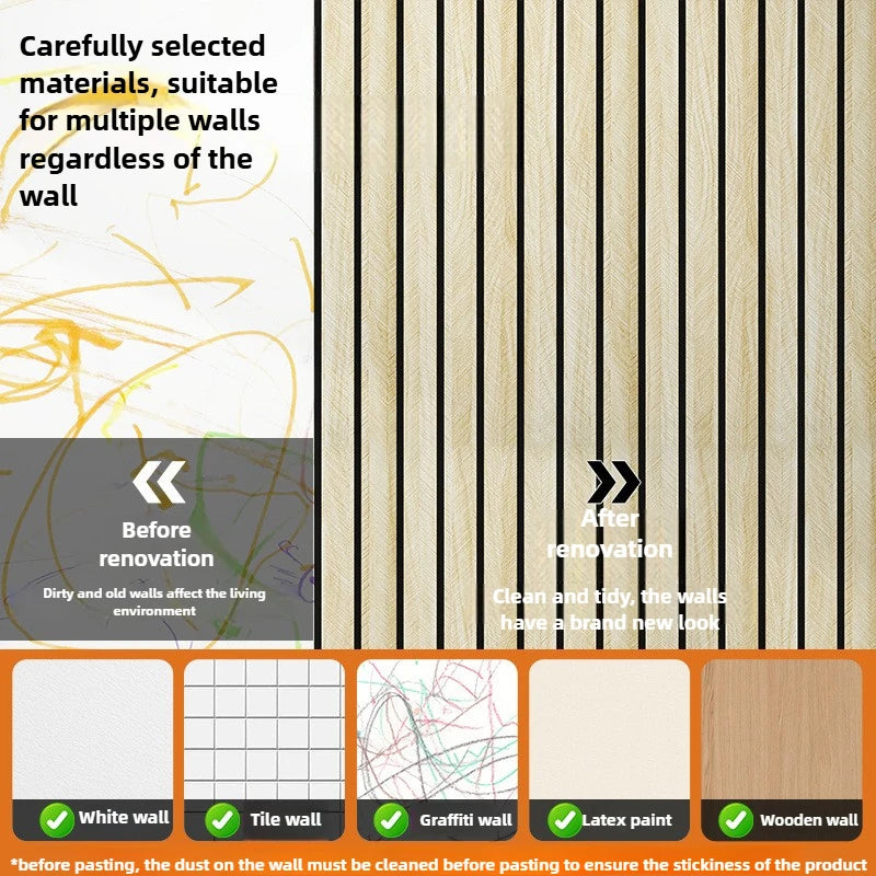 Faux Grid Self-Adhesive Wall Stickers Thick Texture for Bedroom Walls Ceilings Ideal for Thanksgiving and Christmas Holiday G