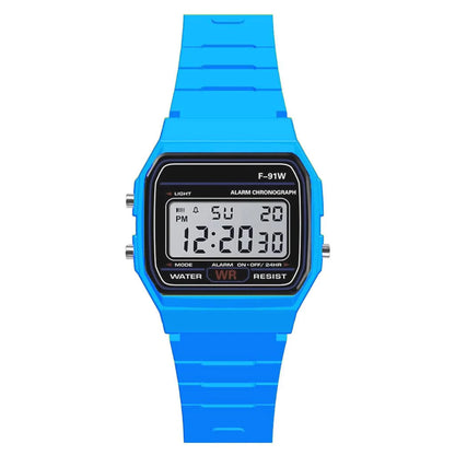 Luxury Men Analog Digital Military Armys Sport LED Waterproof Wrist Children Watch for Kids Bracelet Alarm Women Clock - Sky 