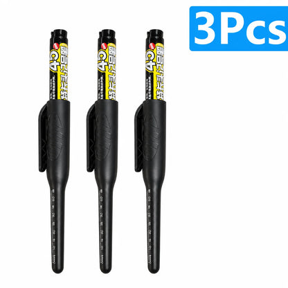1-6Pcs 45mm Waterproof Long Head Nib Deep Hole Markers Pen Tile Carpenter Pen Multi-purpose for Woodworking Black/Blue/Red In