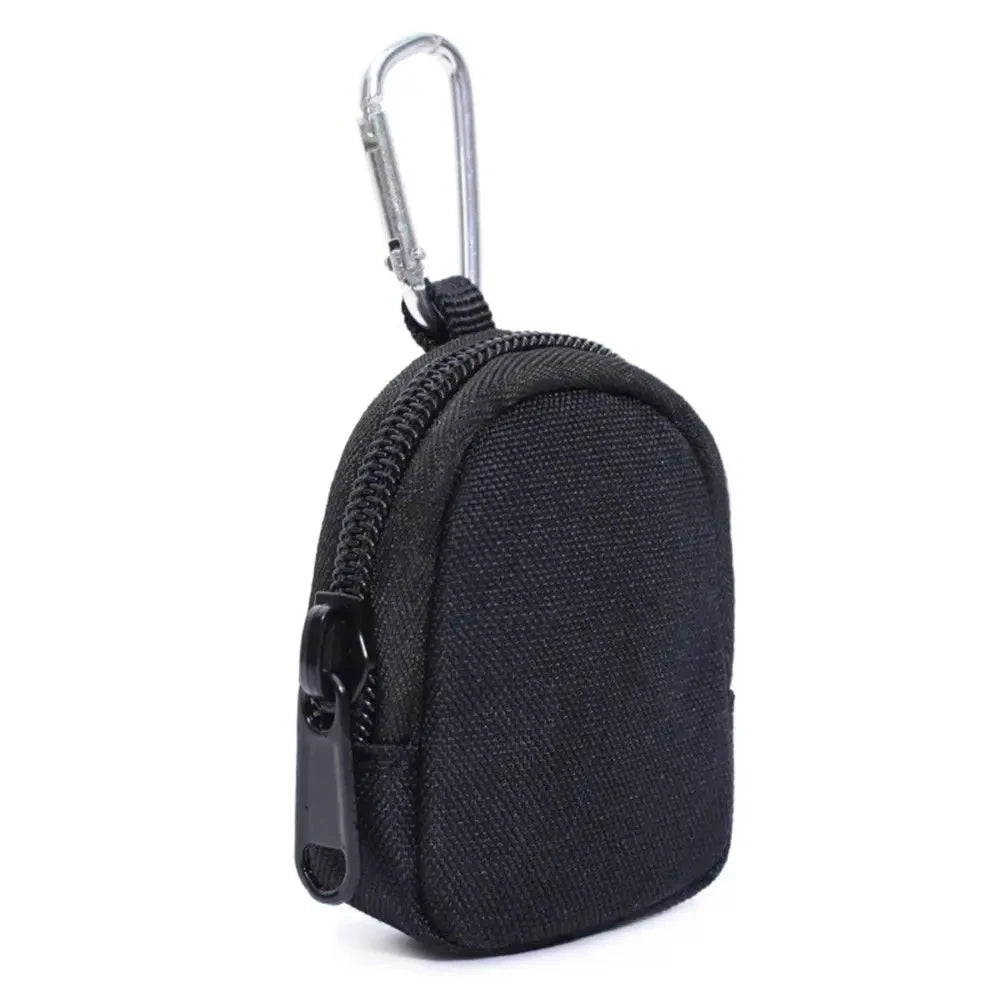 Tactical EDC Pouch Key Wallet Holder Men Coin Purses Pouch Bag Keychain Zipper Pocket Outdoor Key Bag - Black