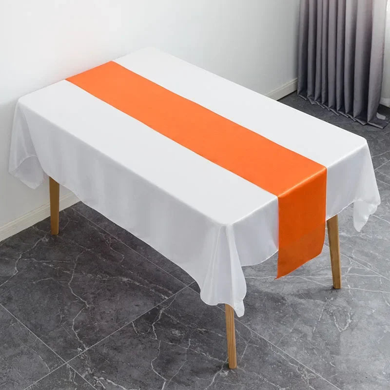 Satin Table Runner Wedding Decoration For Modern Birthday Party Hotel Show Banquet Luxury Design Nice Pattern Wholesale - Ora
