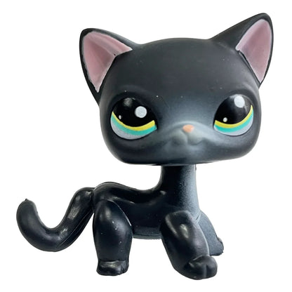 Rare Pet Shop LPS Toy Stands Short Hair Cat Original Kitten Husky Puppy Dog Fox Cute Animal Old Bobble Head Toy - 336