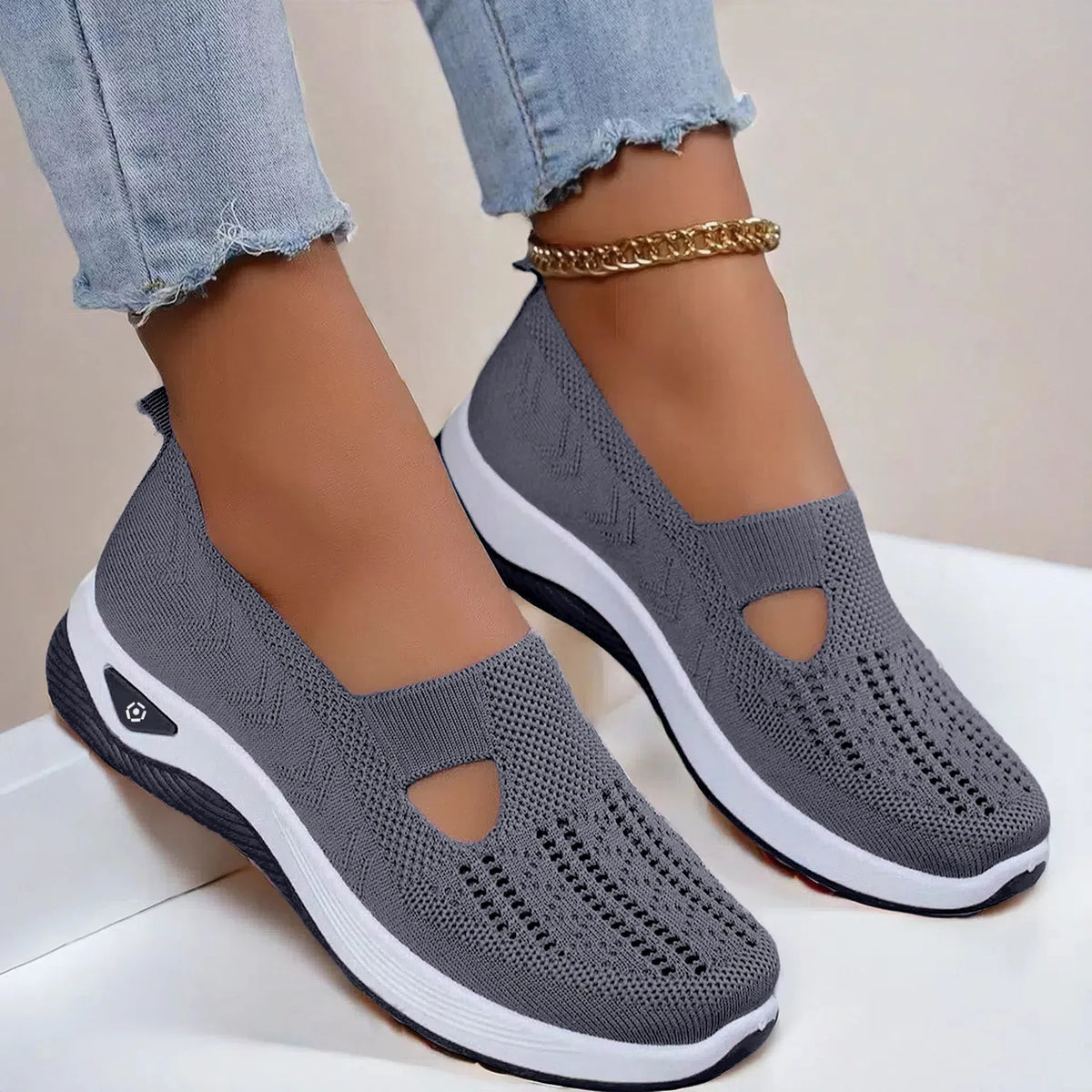 Summer Breathable Non-slip Soft Sole Elderly Shoe Women's Casual Shoes Middle-aged and Elderly Walking Flat Shoes Fo Women - 