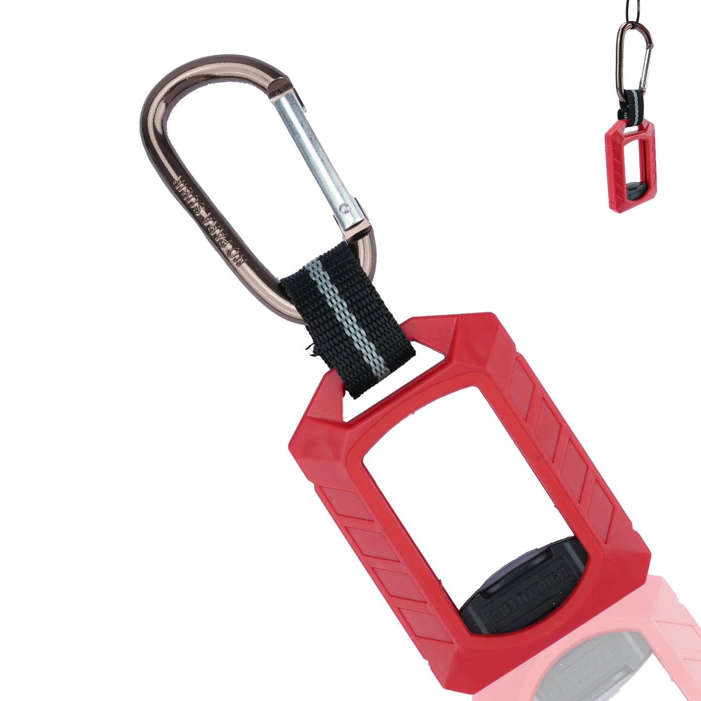 Zip Ties Holder,Reusable Zip Tie Organizer Band,Cable Tie Bracket for wire ties Arrangement.(1PC/black) - BZT01-RED