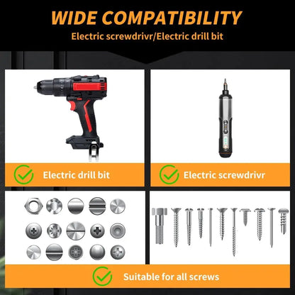 Spring-Loaded Screw Holder Drill Bit Anti-Drop Screwdriver Bit Fixing Clamp Set Screw Holder Drill Bit Phillips Screwdriver B