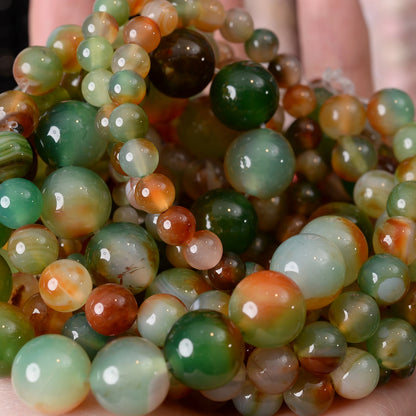Natural Stone Beads Lava Jaspers Tiger Eye Quartz Agates Round Loose Beads for Jewelry Making DIY Bracelet Accessories 4-12MM