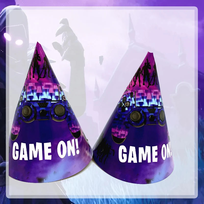 Video Game Fortnitions Birthday Party Decoration Cartoon Alpaca Llama Plate Tablecloth Baby Shower Kids Favors Party Supplies