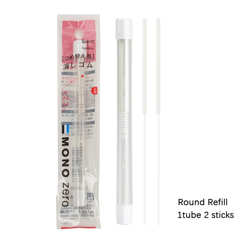 Tombow MONO Zero Eraser Flat / Super Fine Rubber Tip Pen Type Professional High Precision Pencil Eraser For Manga Highlight