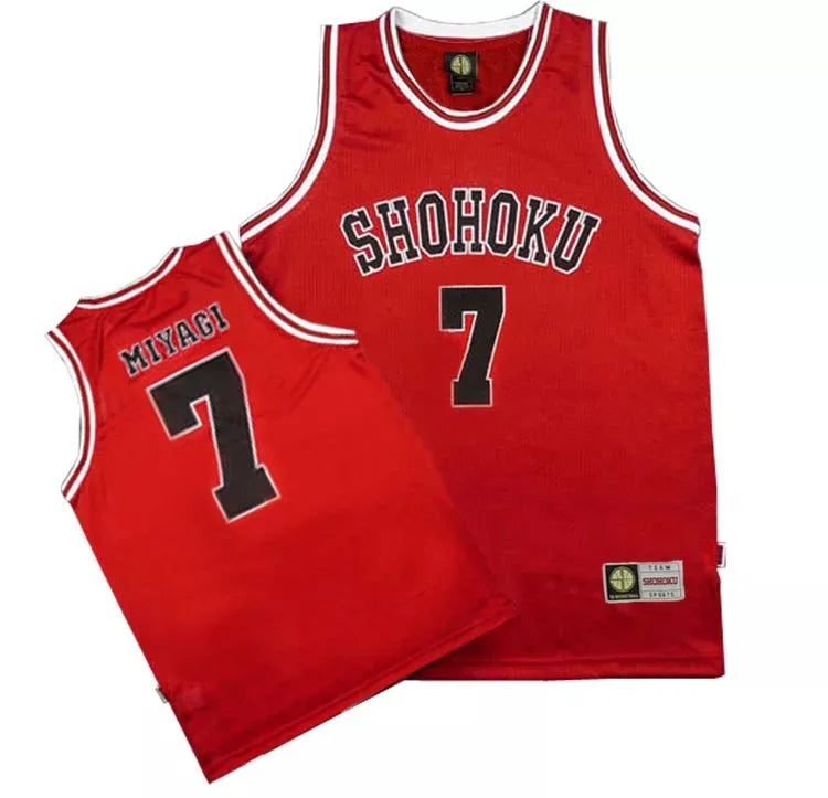 Anime Shohoku School Basketball Team Jersey 1-15 Cosplay Costume Sakuragi Hanamichi Rukawa Jersey Sports Wear Uniform Vest - 