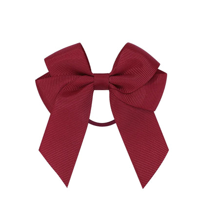 3.15inches Solid Color Hair Ribbon Hair Band for Girls Toddler Cheer Up Bows Head Rope Kids Headwear Ponytail Hair Accessorie