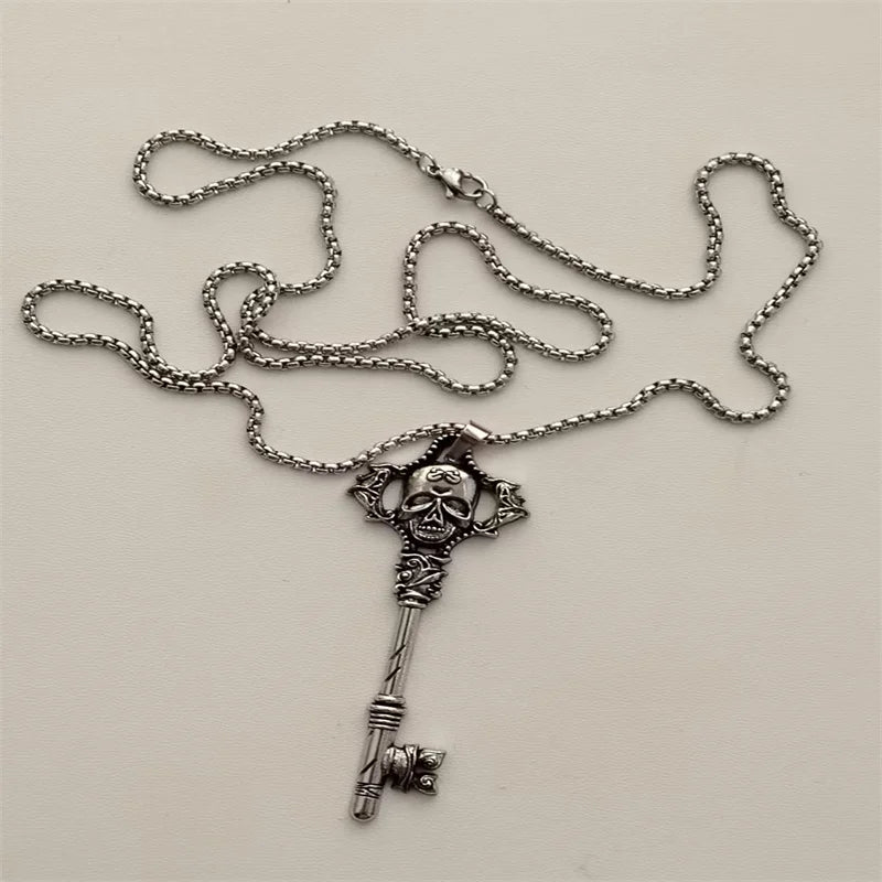 Vintage Cross Pendant Necklace Unisex Versatile Simple Long Sweater Chain Hip Hop Accessory - 8