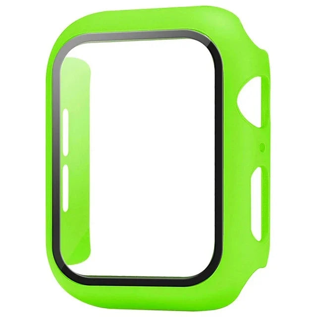 Glass+Cover For Apple Watch case 10 9 8 7 6 SE 5 iWatch Accessorie Screen Protector iWatch series 46mm 44mm 40mm 41 45mm 38 4
