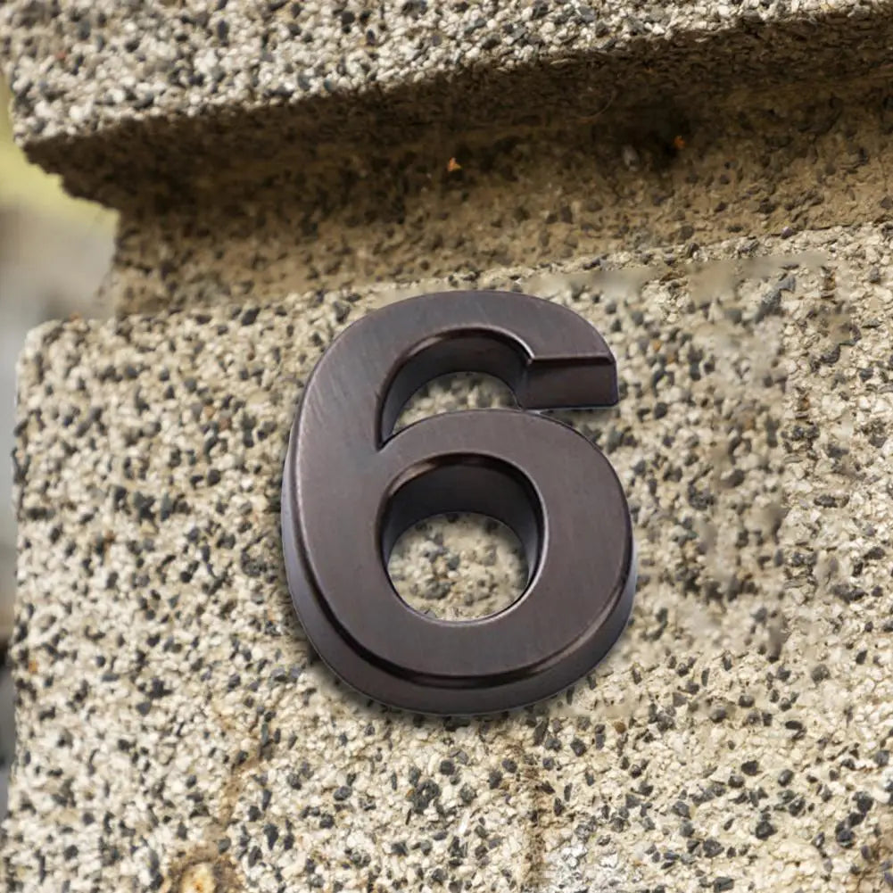 Address Number Good 0-9 3D Numbers Door Plaques 10 Styles Mailbox Number 0-9 Apartment Address Numbers Decor for Yard