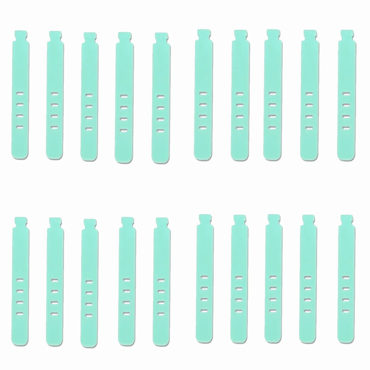 20/12/4PCS Cable Ties Cord Organizer Management Silicone Wire Holder Straps Zip Clips Reusable Tie Wraps Keeperwinder Rubber