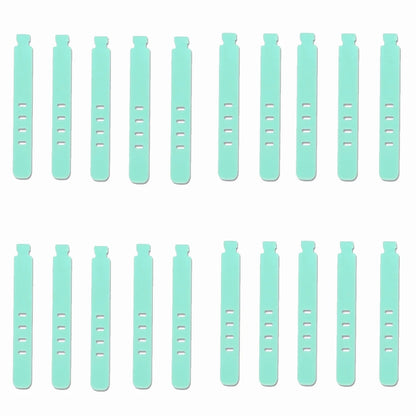 20/12/4PCS Cable Ties Cord Organizer Management Silicone Wire Holder Straps Zip Clips Reusable Tie Wraps Keeperwinder Rubber