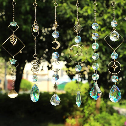 DIY Suncatchers, 400 pcs Sun Catchers Making Supplies Kit Art and Crafts for Adults Prism Hanging with Crystals Rainbow for W