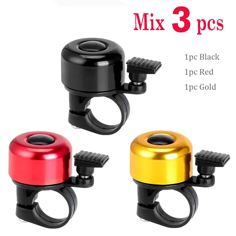1~3pcs Bicycle Bell Aluminum Alloy MTB Horn Ring Safety Sound Alarm Handlerbar Cycling Warning Alarm Children Bike Accessorie