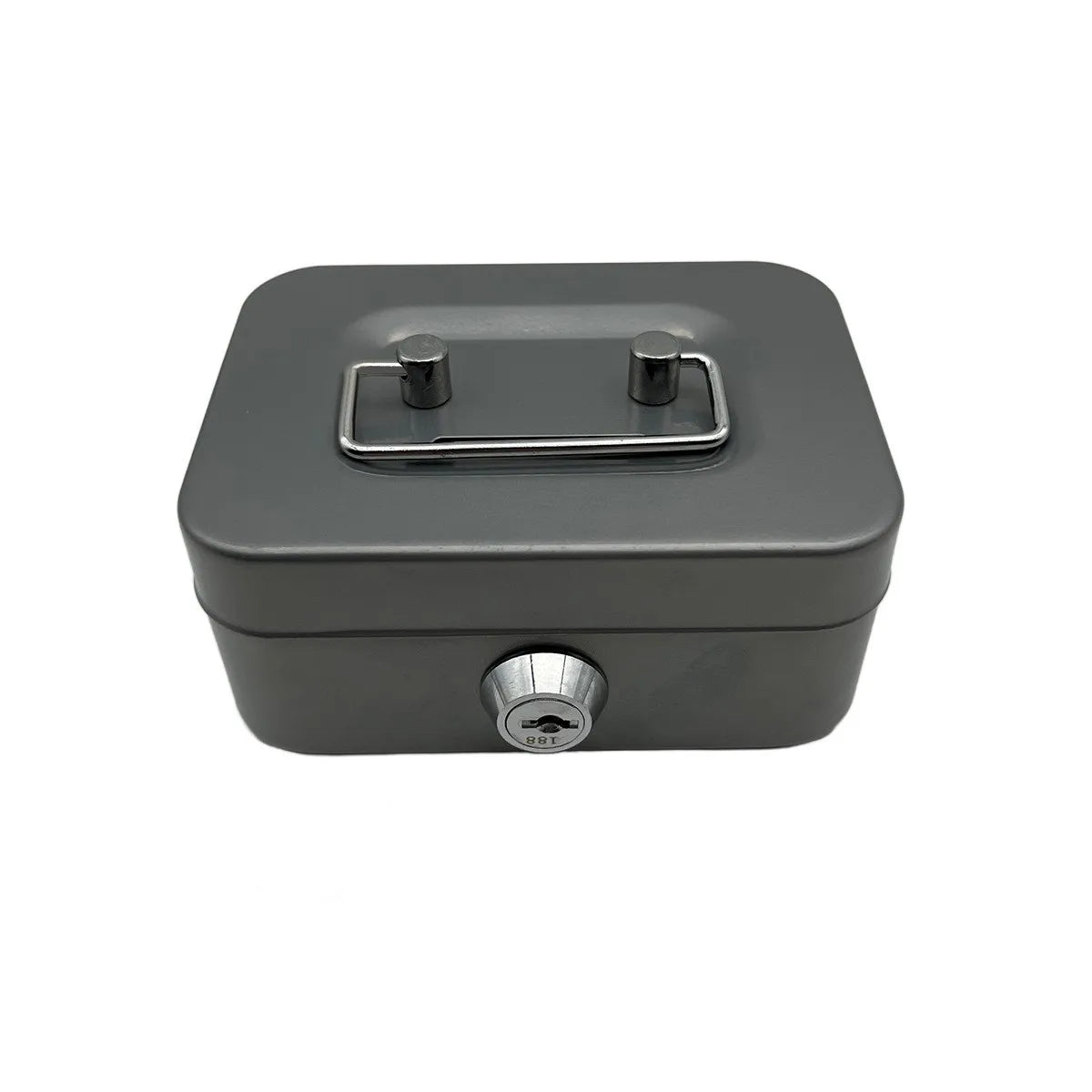 New creative portable piggy bank storage box small size with key storage box coin box with lock piggy bank - C