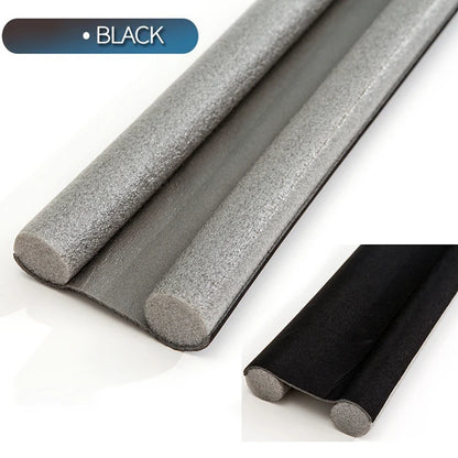 Flexible Door Bottom Sealing Strip Stopper Door Weatherstrip Guard Wind Dust Blocker Sealer Stopper Door Seal - Black
