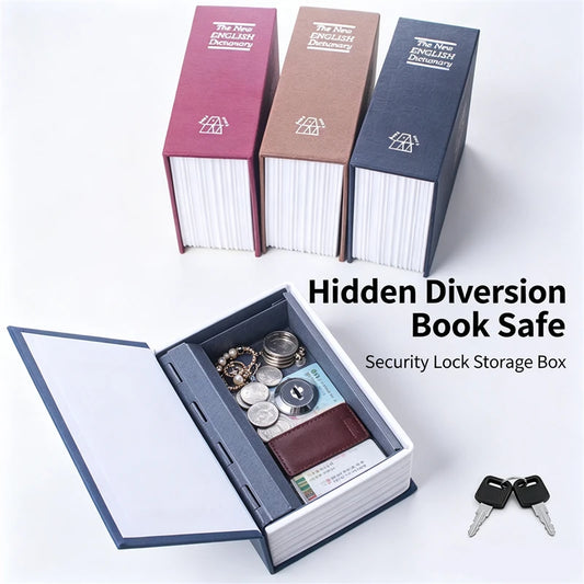 Creative Dictionary Book Money Boxes Piggy Bank With Lock Hidden Secret Security Safe Lock Cash Coin Storage Box Deposit Box