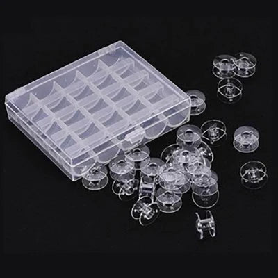 25/36 Colors Set Bobbin Thread Polyester Thread Spools Sewing Machine Bobbins With Storage Box For Embroidery Sewing Accessor