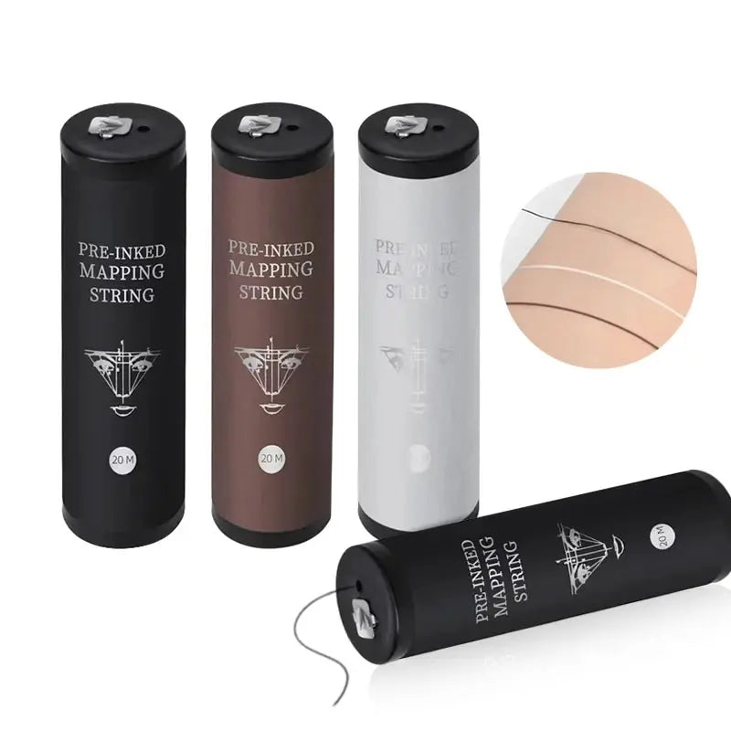 20M Elastic String Permanent Makeup Tattoo Supplies For Eyebrows Microblading Pre-Inked Mapping Tool Making Eyebrow String Li