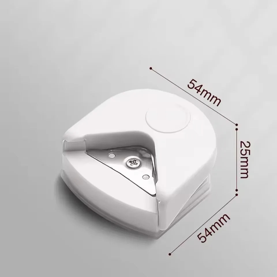 1Pcs Rounder Corner Cutter Paper And Plastic Cutting MustHave For Diy Handmade Cardboard Photo Corner Cutter - WHITE