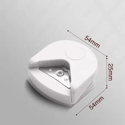 1Pcs Rounder Corner Cutter Paper And Plastic Cutting MustHave For Diy Handmade Cardboard Photo Corner Cutter - WHITE