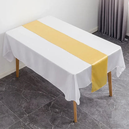 Satin Table Runner Wedding Decoration For Modern Birthday Party Hotel Show Banquet Luxury Design Nice Pattern Wholesale - Gol