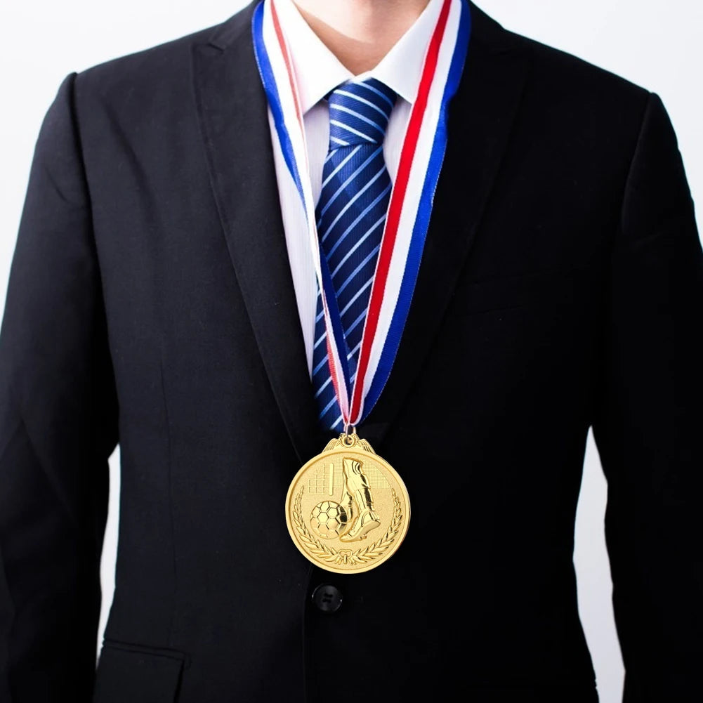 Gold Silver Bronze Medals School Sports Football Volleyball Competition Games Prize Trophy Commemorative Medal soccer trophie
