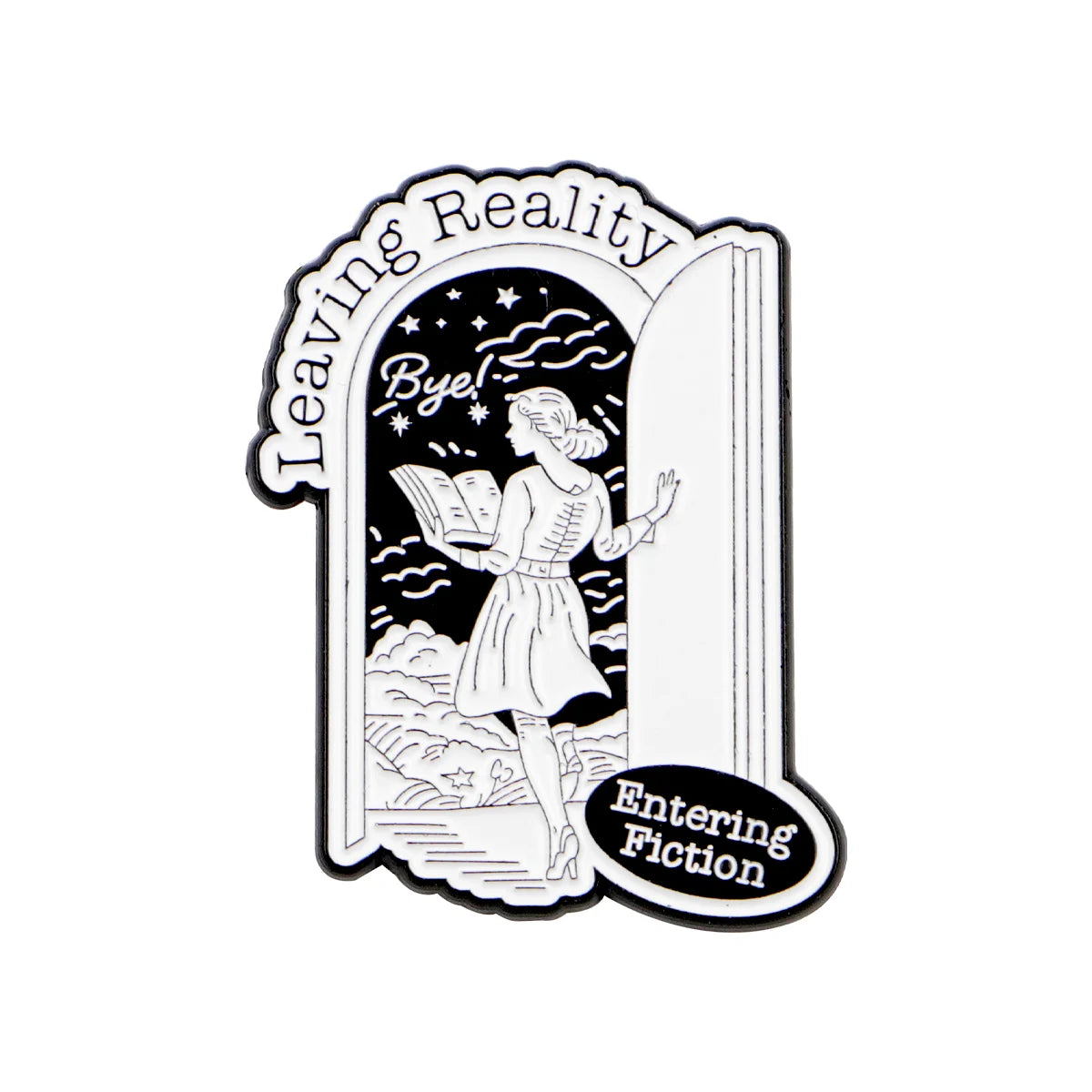 Book Lover Enamel Pin Cute Reading Themed Brooch "Just One More Chapter" Lapel Pins for Backpacks Bookworm Gift - 28