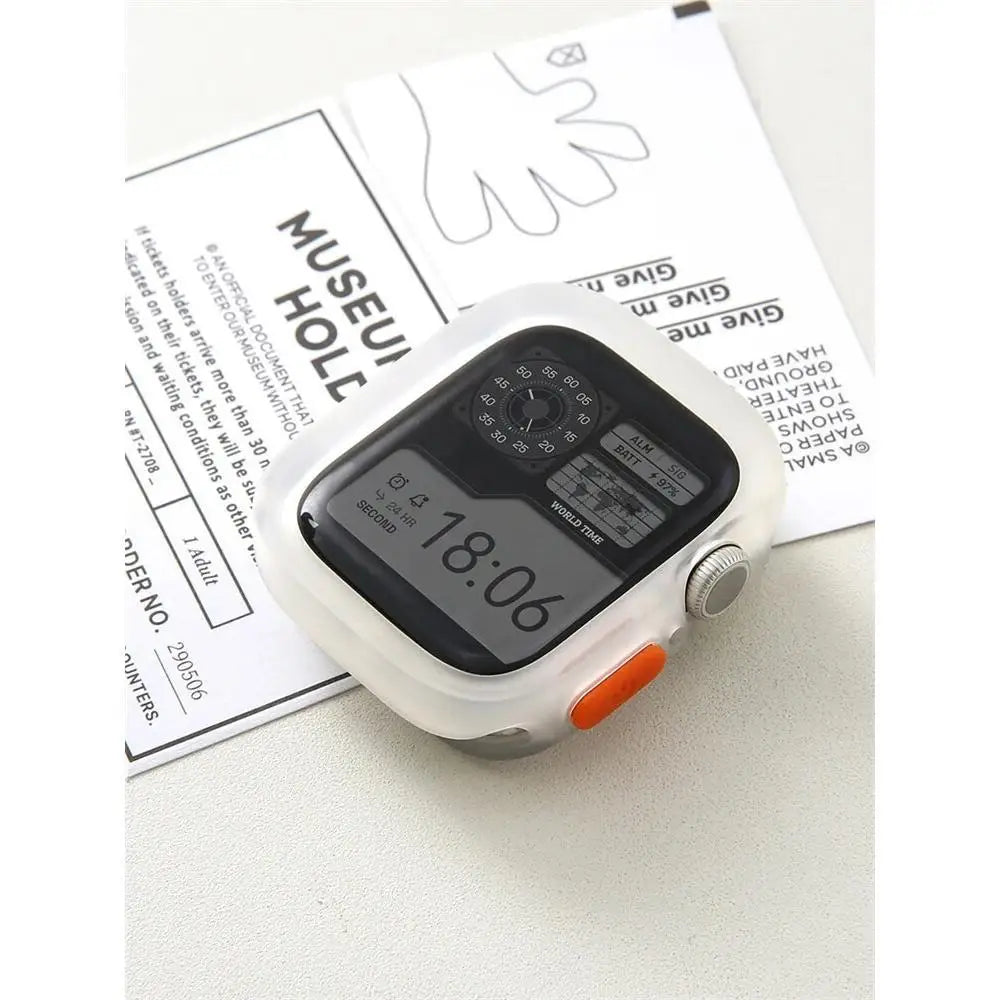 Bumper Soft Silicone Case For Apple Watch 11 10 9 8 7 6 SE 5 Anti-drop Matte Cover For iwatch 49mm 41mm 42mm 46mm 40mm 44mm 4