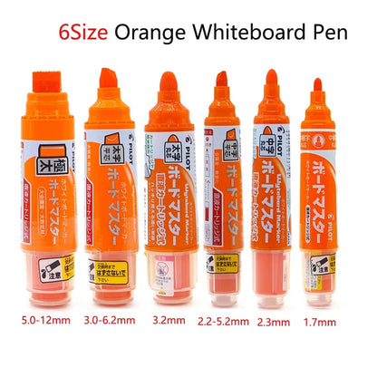 Pilot Whiteboard Pen Stationery Erasable Replaceable ink Refillable Markers 0.7/2.2-5.2/2.3/3.0-6.2/ 3.2/5.0-12mm Durable Tip