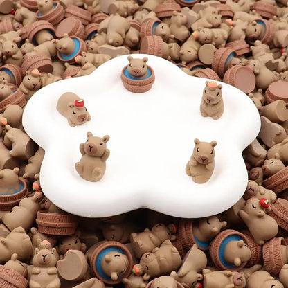 30PCS 3D Capybara Figurines Capybara Party Favors Cute Animal DIY Ornament Supplies for garden Capybara Home Decoration Ornam