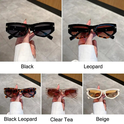 Vintage Cat Eye Sunglasses for Women New in Fashion Gradient Women Black Shades Trendy Chic Designer Sun Glasses