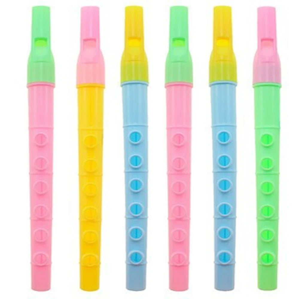 20 Pcs Mini Fun Kids Party Favor Colorful Flute Musical Instrument Toys Birthday Gift Souvenir Piñata Boys Girls Carnival Pri