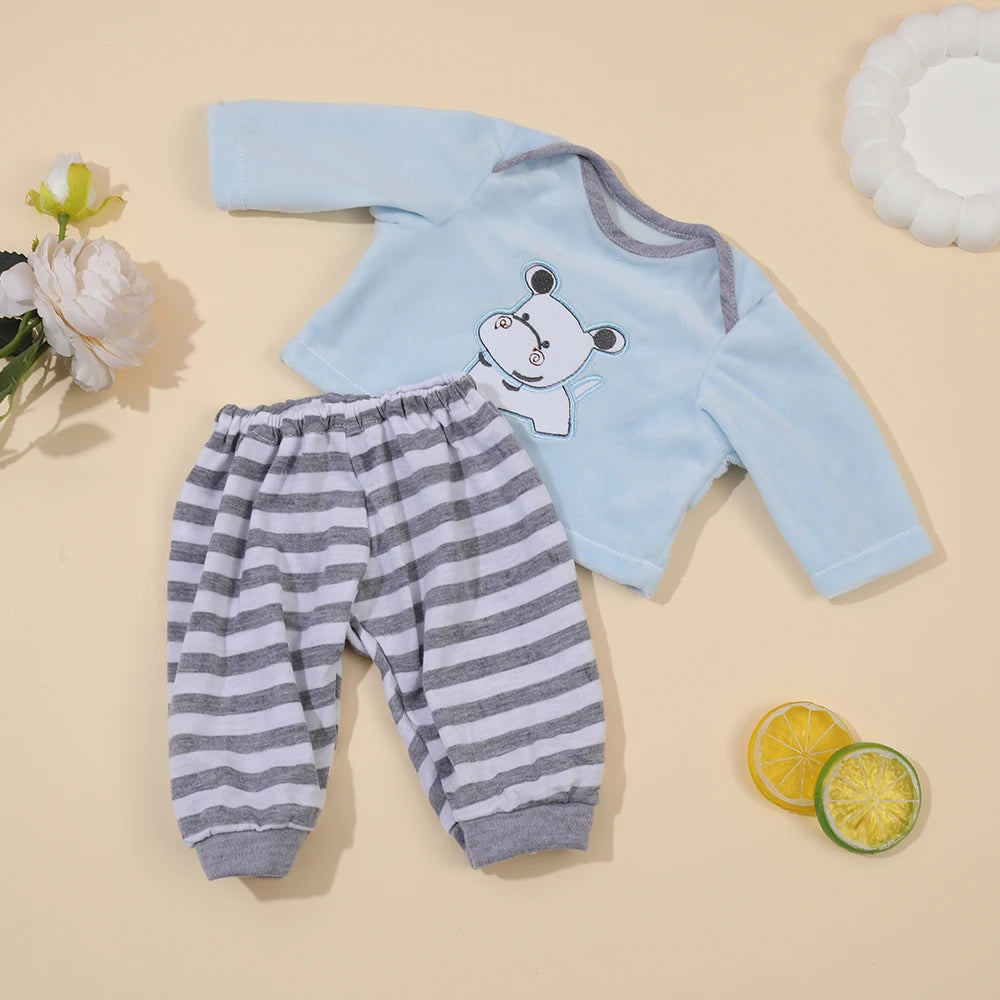 Doll Accessories Doll Clothes for 17inch Reborn Dolls Baby Dolls Fashion Jump Suits Clothes for 45cm Reborn Baby Doll Clothes