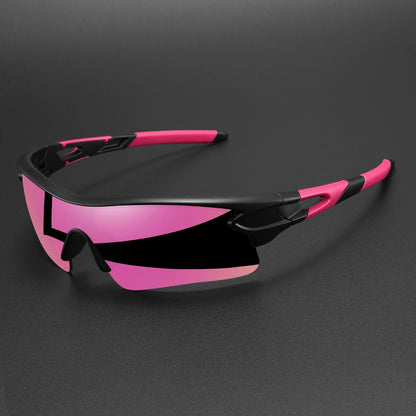 New UV400 Protective Sports Eyewear - Lightweight Full-Cover Lens, Unisex Wrap-Around for Cycling, Hiking & Daily Use - C4-Ro